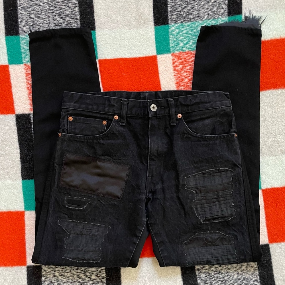 Rare Comme de Garçons Black Distressed Jeans